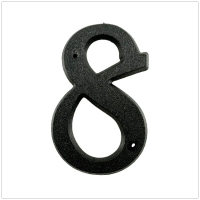 5.25" Black House Numbers