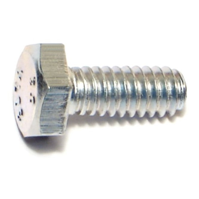 1/4"-20 x 5/8" Zinc Plated Grade 2 / A307 Steel Coarse Thread Hex Bolts