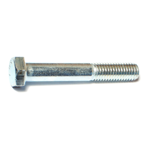 1/2"-13 x 3-1/4" Zinc Plated Grade 2 / A307 Steel Coarse Thread Hex Bolts