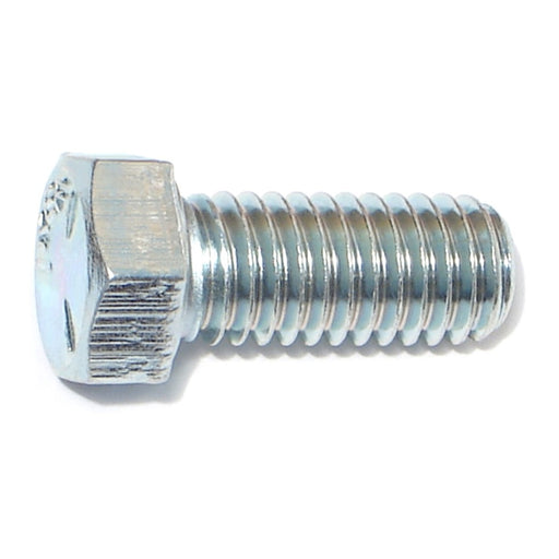 7/16"-14 x 1" Zinc Plated Grade 5 Steel Coarse Thread Hex Cap Screws