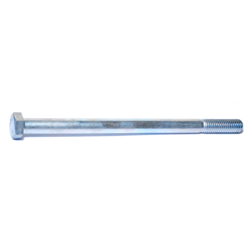 1/2"-13 x 8" Zinc Plated Grade 5 Steel Coarse Thread Hex Cap Screws