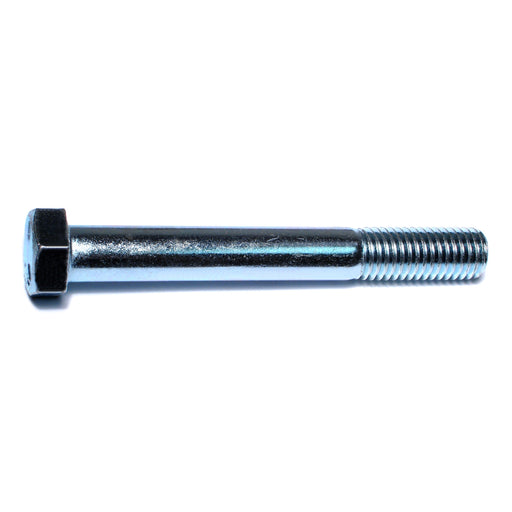 9/16"-12 x 4-1/2" Zinc Plated Grade 5 Steel Coarse Thread Hex Cap Screws