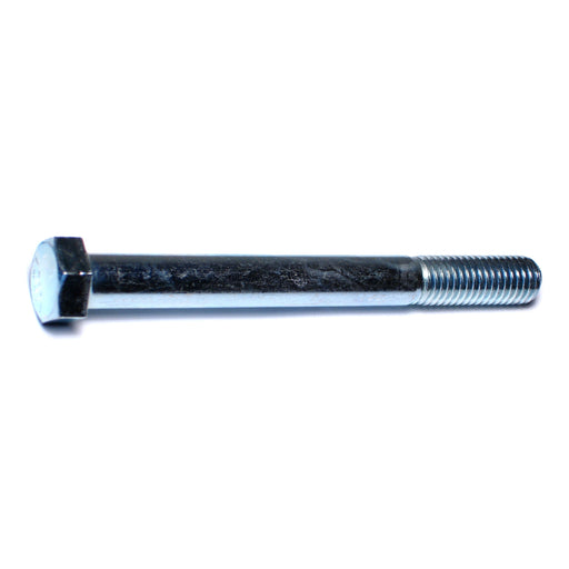 9/16"-12 x 5-1/2" Zinc Plated Grade 5 Steel Coarse Thread Hex Cap Screws