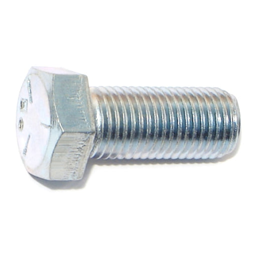 7/16"-20 x 1" Zinc Plated Grade 5 Steel Fine Thread Hex Cap Screws