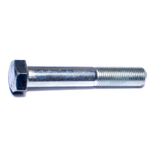 9/16"-18 x 3-1/2" Zinc Plated Grade 5 Steel Fine Thread Hex Cap Screws