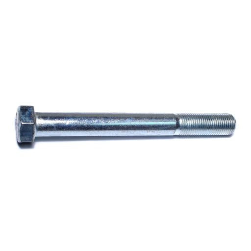 9/16"-18 x 5" Zinc Plated Grade 5 Steel Fine Thread Hex Cap Screws