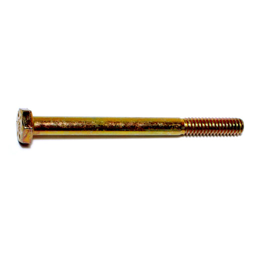 1/4"-20 x 3" Zinc Plated Grade 8 Steel Coarse Thread Hex Cap Screws