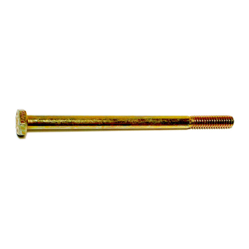 1/4"-20 x 4" Zinc Plated Grade 8 Steel Coarse Thread Hex Cap Screws