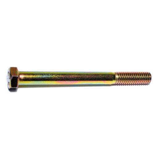 3/8"-16 x 4" Zinc Plated Grade 8 Steel Coarse Thread Hex Cap Screws