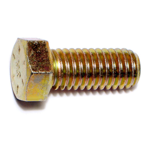 7/16"-14 x 1" Zinc Plated Grade 8 Steel Coarse Thread Hex Cap Screws