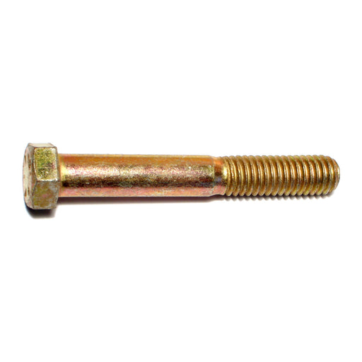 7/16"-14 x 3" Zinc Plated Grade 8 Steel Coarse Thread Hex Cap Screws