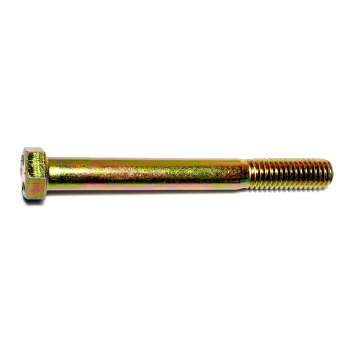 7/16"-14 x 4" Zinc Plated Grade 8 Steel Coarse Thread Hex Cap Screws