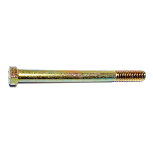 7/16"-14 x 5" Zinc Plated Grade 8 Steel Coarse Thread Hex Cap Screws