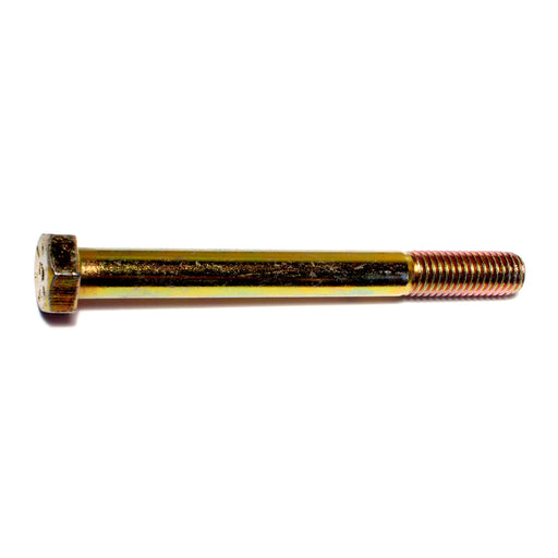 1/2"-13 x 5" Zinc Plated Grade 8 Steel Coarse Thread Hex Cap Screws