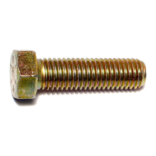 9/16"-12 x 2" Zinc Plated Grade 8 Steel Coarse Thread Hex Cap Screws