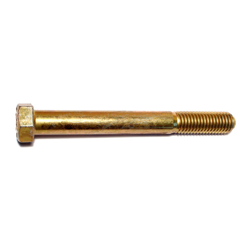 9/16"-12 x 5" Zinc Plated Grade 8 Steel Coarse Thread Hex Cap Screws