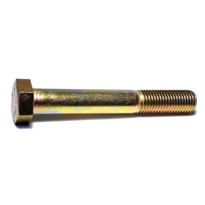 1"-8 x 7" Zinc Plated Grade 8 Steel Coarse Thread Hex Cap Screws