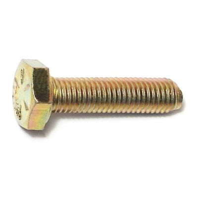 1/4"-28 x 1" Zinc Plated Grade 8 Steel Fine Thread Hex Cap Screws