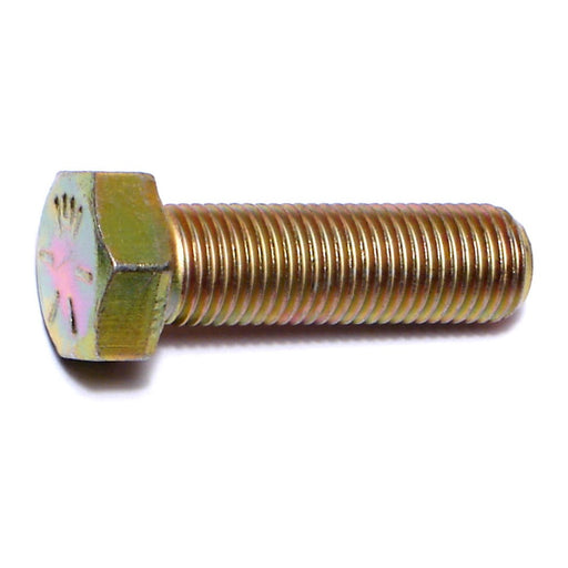 3/8"-24 x 1-1/4" Zinc Plated Grade 8 Steel Fine Thread Hex Cap Screws