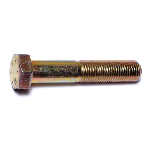 3/8"-24 x 2" Zinc Plated Grade 8 Steel Fine Thread Hex Cap Screws