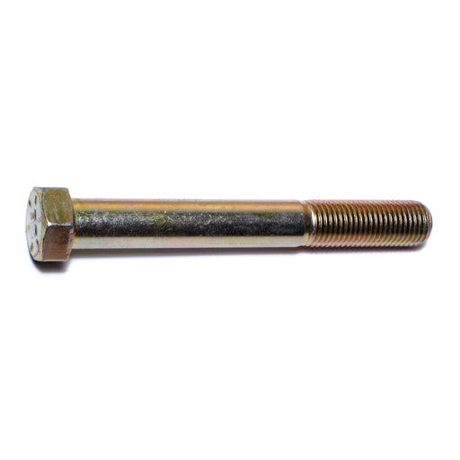 7/16"-20 x 3-1/2" Zinc Plated Grade 8 Steel Fine Thread Hex Cap Screws