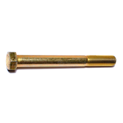 7/16"-20 x 4" Zinc Plated Grade 8 Steel Fine Thread Hex Cap Screws