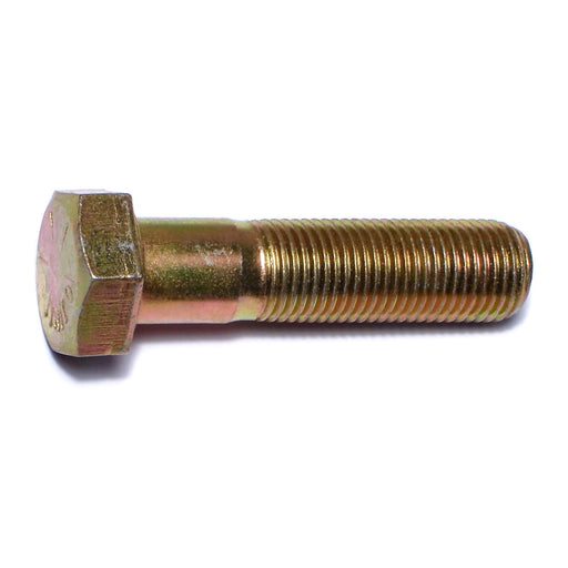 1/2"-20 x 2" Zinc Plated Grade 8 Steel Fine Thread Hex Cap Screws