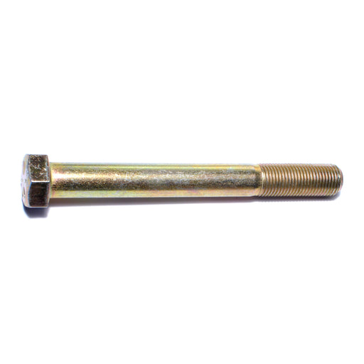 9/16"-18 x 5" Zinc Plated Grade 8 Steel Fine Thread Hex Cap Screws