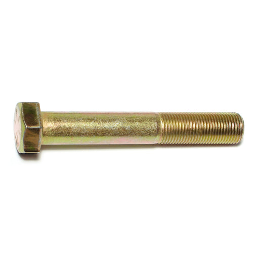 5/8"-18 x 4" Zinc Plated Grade 8 Steel Fine Thread Hex Cap Screws