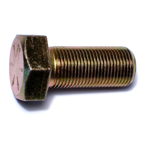 7/8"-14 x 2" Zinc Plated Grade 8 Steel Fine Thread Hex Cap Screws