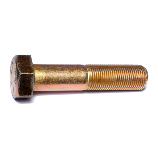 7/8"-14 x 4" Zinc Plated Grade 8 Steel Fine Thread Hex Cap Screws