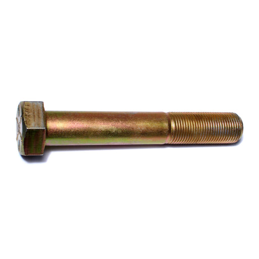 7/8"-14 x 5-1/2" Zinc Plated Grade 8 Steel Fine Thread Hex Cap Screws