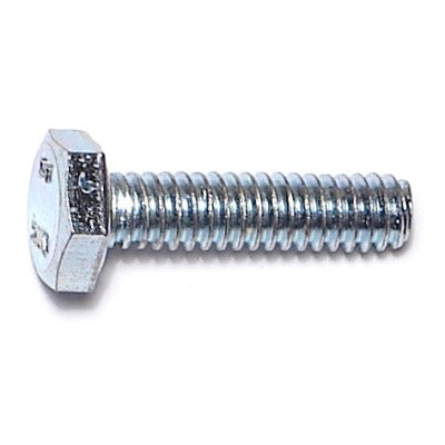 1/4"-20 x 1" Zinc Plated Steel Coarse Full Thread Hex Head Tap Bolts