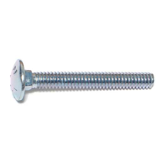 1/4"-20 x 2" Zinc Plated Grade 2 / A307 Steel Coarse Thread Carriage Bolts