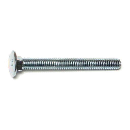 3/8"-16 x 3-1/2" Zinc Plated Grade 2 / A307 Steel Coarse Thread Carriage Bolts