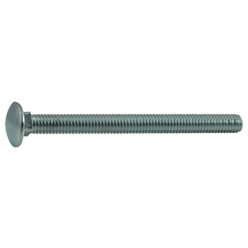 3/8"-16 x 4-1/2" Zinc Plated Grade 2 / A307 Steel Coarse Thread Carriage Bolts