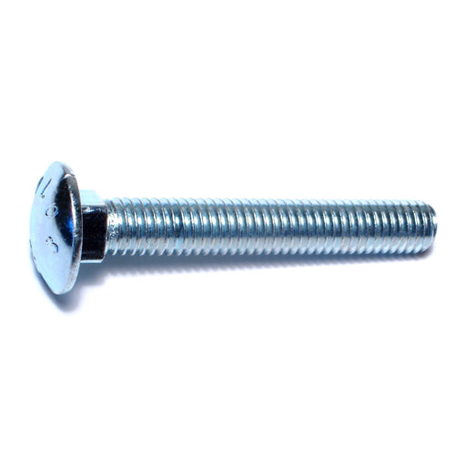 7/16"-14 x 3" Zinc Plated Grade 2 / A307 Steel Coarse Thread Carriage Bolts