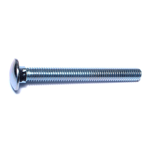 7/16"-14 x 4" Zinc Plated Grade 2 / A307 Steel Coarse Thread Carriage Bolts