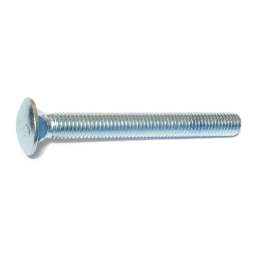 1/2"-13 x 4-1/2" Zinc Plated Grade 2 / A307 Steel Coarse Thread Carriage Bolts