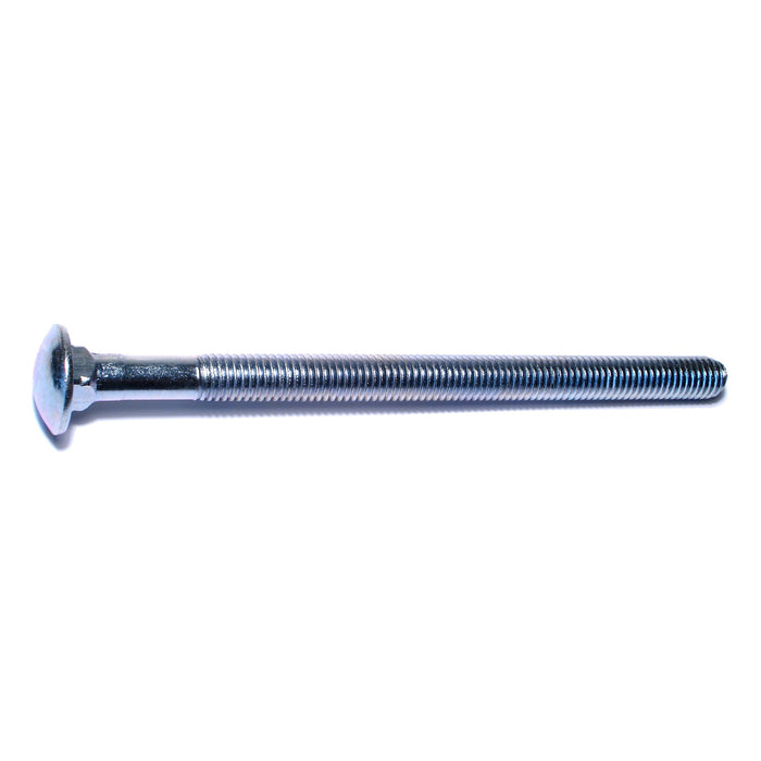 1/2"-13 x 7-1/2" Zinc Plated Grade 2 / A307 Steel Coarse Thread Carriage Bolts