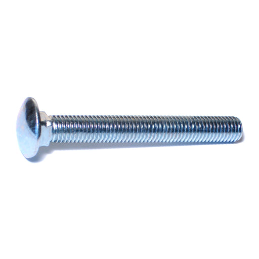 5/8"-11 x 5" Zinc Plated Grade 2 / A307 Steel Coarse Thread Carriage Bolts