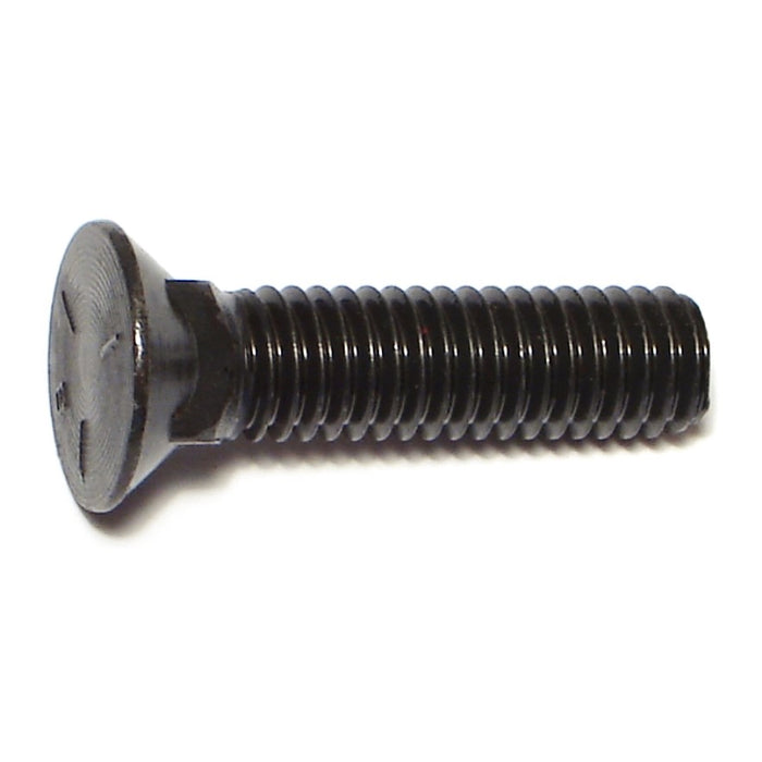 3/8"-16 x 1-1/2" Plain Grade 5 Steel Coarse Thread Flat Head Plow Bolts