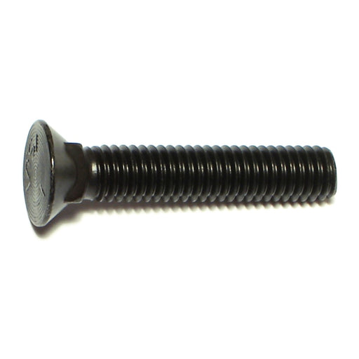 3/8"-16 x 2" Plain Grade 5 Steel Coarse Thread Flat Head Plow Bolts