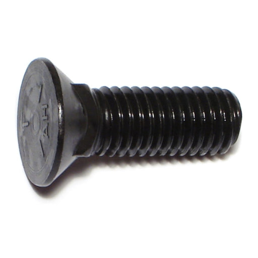 1/2"-13 x 1-1/2" Plain Grade 5 Steel Coarse Thread Flat Head Plow Bolts