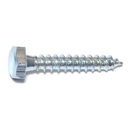 1/4" x 1-1/2" Zinc Plated Grade 2 / A307 Steel Hex Head Lag Screws