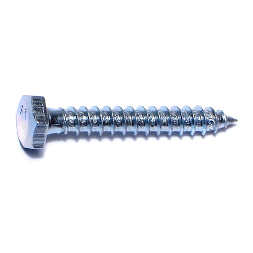 1/4" x 1-3/4" Zinc Plated Grade 2 / A307 Steel Hex Head Lag Screws