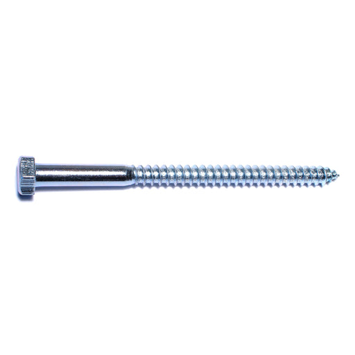 5/16" x 4-1/2" Zinc Plated Grade 2 / A307 Steel Hex Head Lag Screws