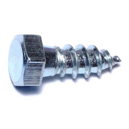 3/8" x 1" Zinc Plated Grade 2 / A307 Steel Hex Head Lag Screws