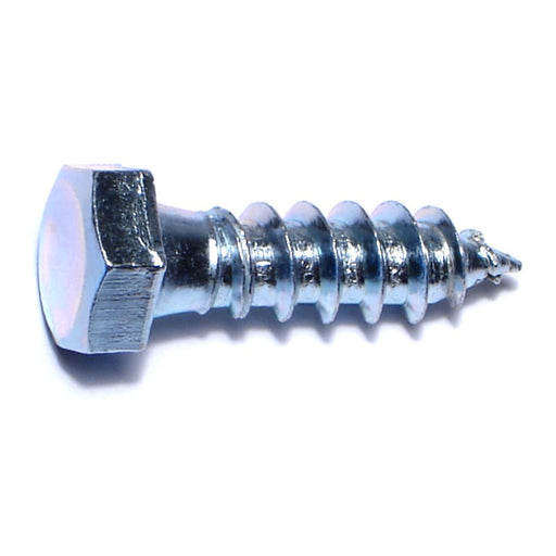 3/8" x 1-1/4" Zinc Plated Grade 2 / A307 Steel Hex Head Lag Screws