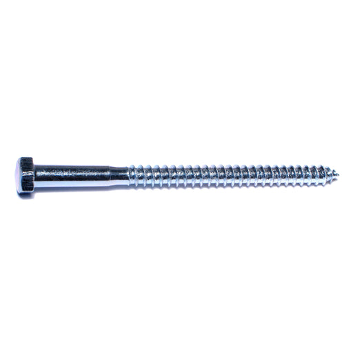 3/8" x 5-1/2" Zinc Plated Grade 2 / A307 Steel Hex Head Lag Screws